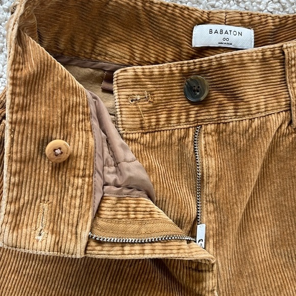 BABATON Joey Corduroy Pants in Golden Amber Size 00 - Picture 5 of 16